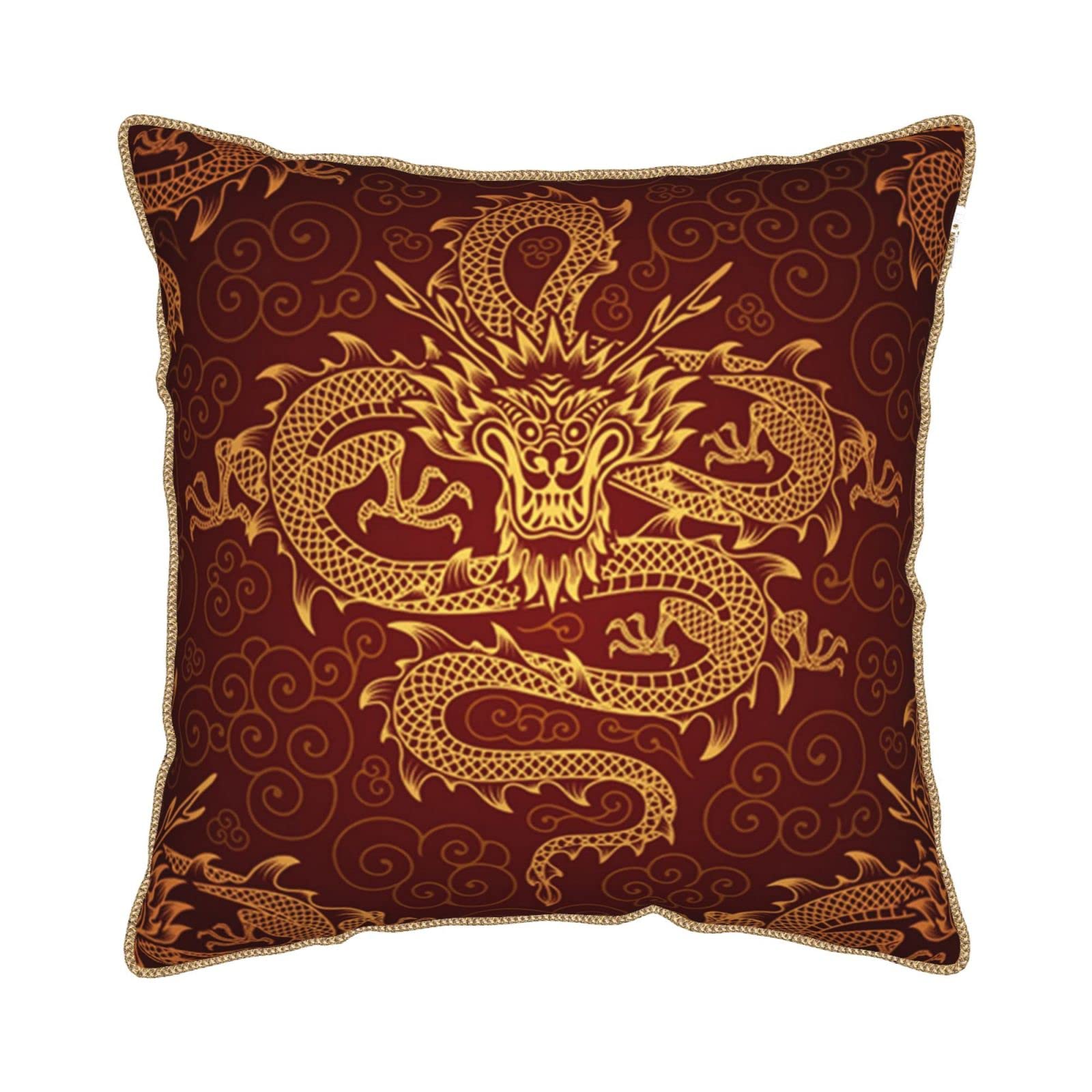 龍　クッション Amazon.co.jp: 中国文化龍 クッションカバー 18